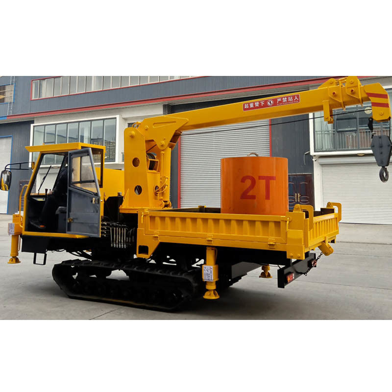Máy hàn bánh xích loại máy xúc lật nhỏ gọn thủy lực